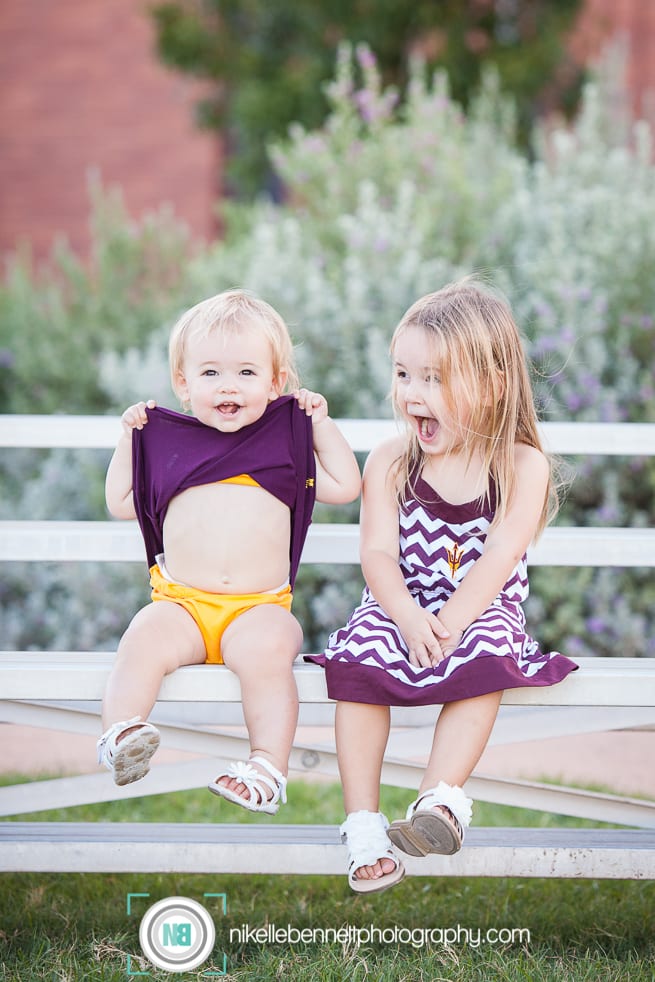 sun devils football family photography session