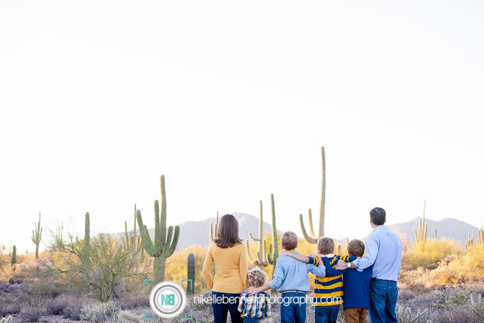 family photos in the arizona desert