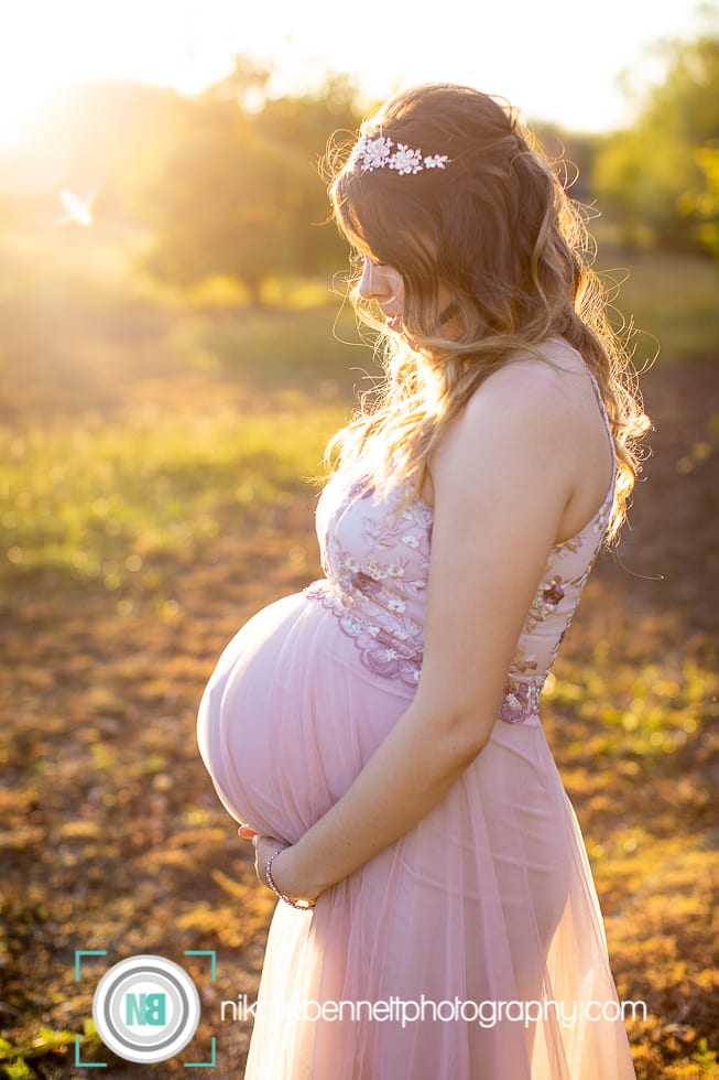 Maternity mom and daughter photography